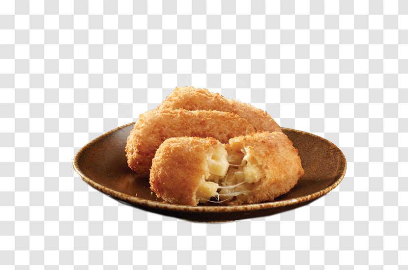 Chicken Nugget Croquette Macaroni And Cheese Pizza Garlic Bread - Fried Food - Mac N Transparent PNG