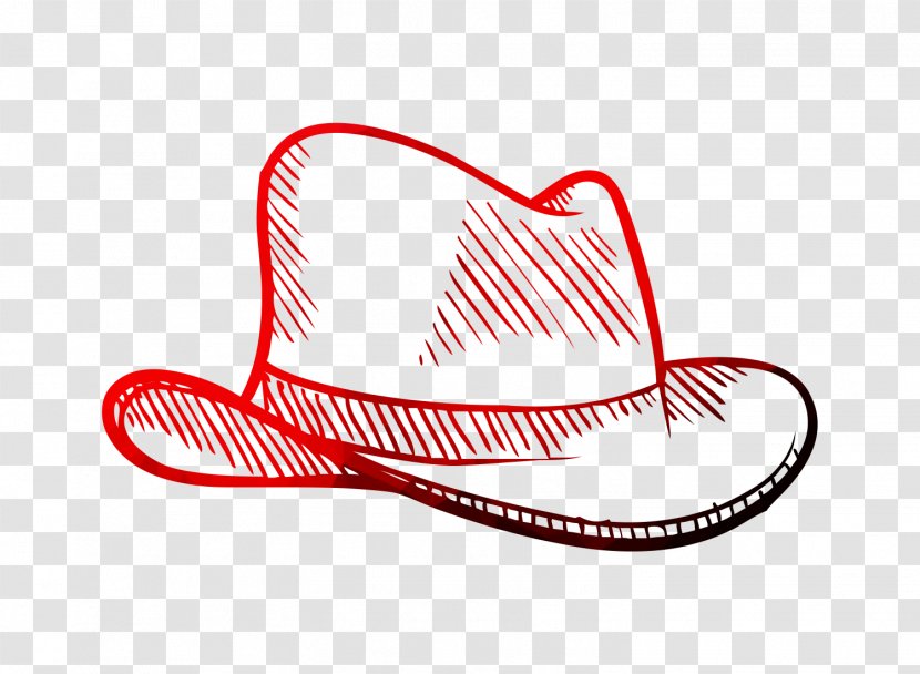 Drawing Cowboy Hat Sketch Boot - Costume Accessory - Coloring Book Transparent PNG