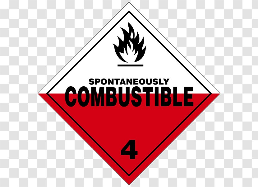 Paper Dangerous Goods Combustibility And Flammability Placard Label Transparent PNG