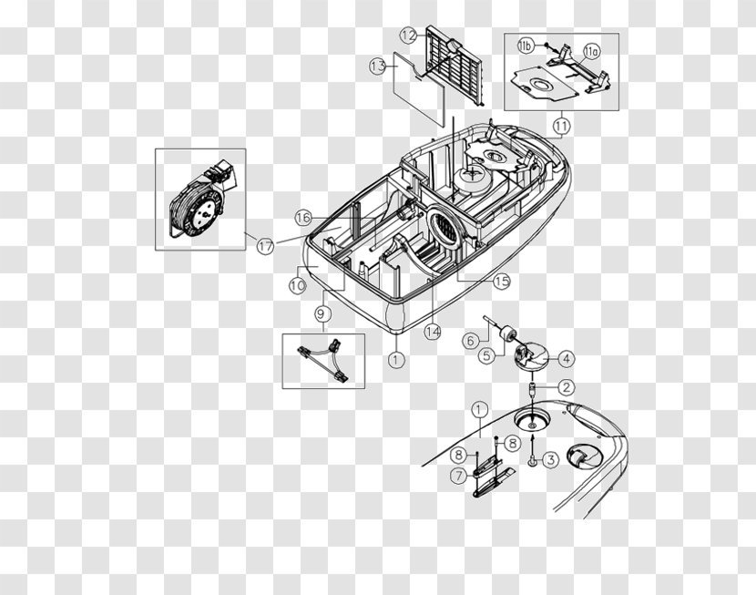 Drawing Vacuum Cleaner Diagram Tool Car - Eureka Brushroll Clean Transparent PNG
