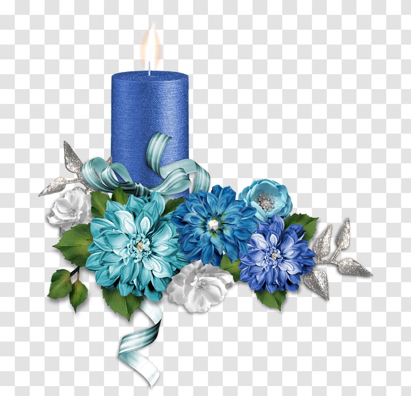 Cut Flowers Floral Design Blue Flower Bouquet - Beautiful Cluster Transparent PNG