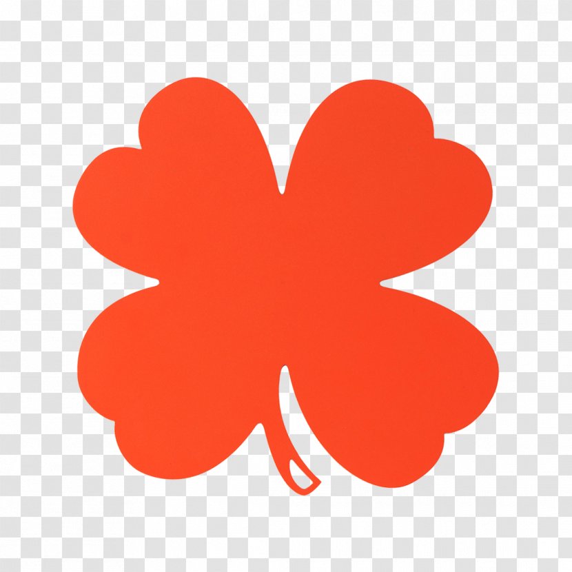 Four-leaf Clover Royalty-free - Orange - Dessous Transparent PNG