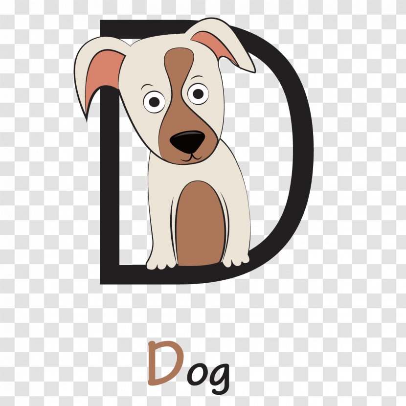 Dog Breed Puppy Letter Clip Art - Creativity - Creative English Transparent PNG