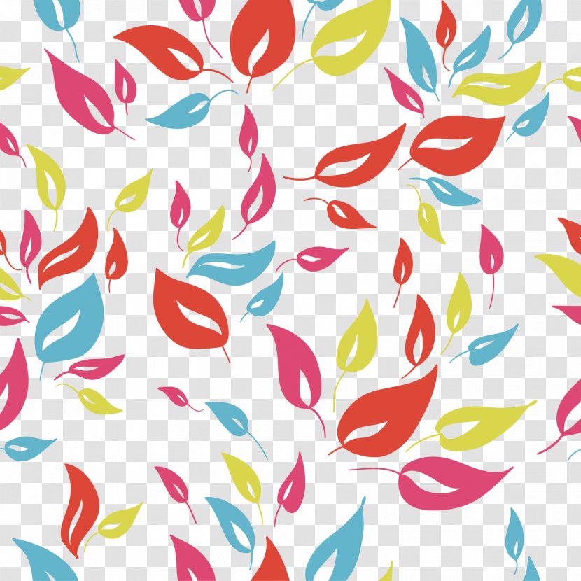 Leaf Clip Art - Point - Color Leaves Seamless Background Vector Material Transparent PNG