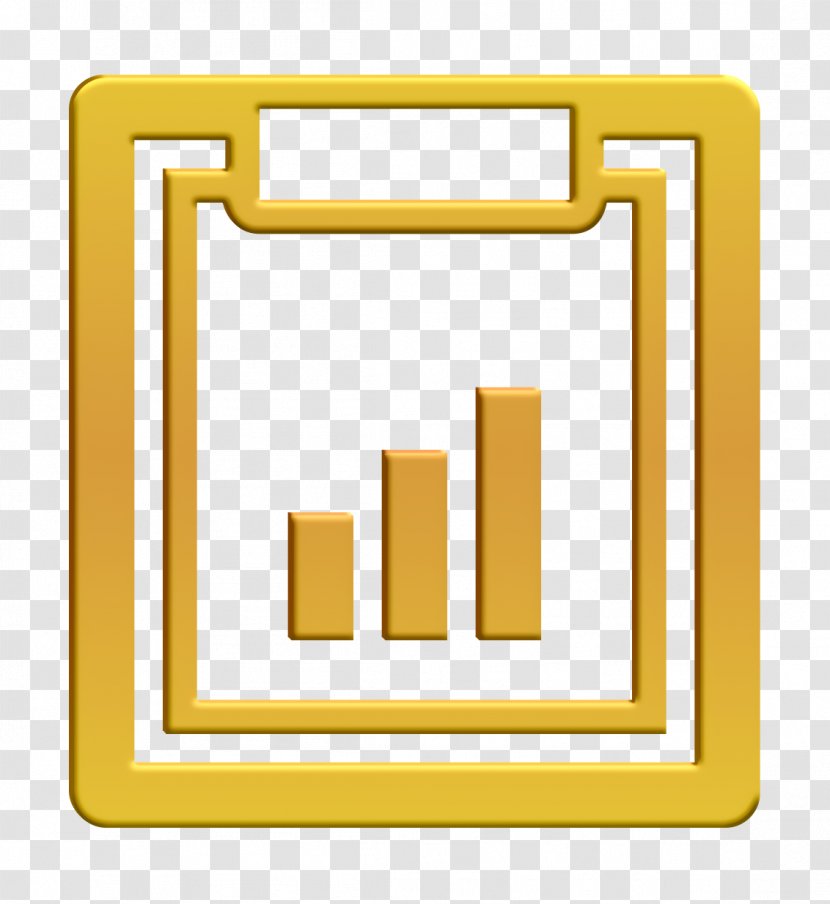 Graph Icon Notepad Notes - Yellow - Rectangle Material Property Transparent PNG