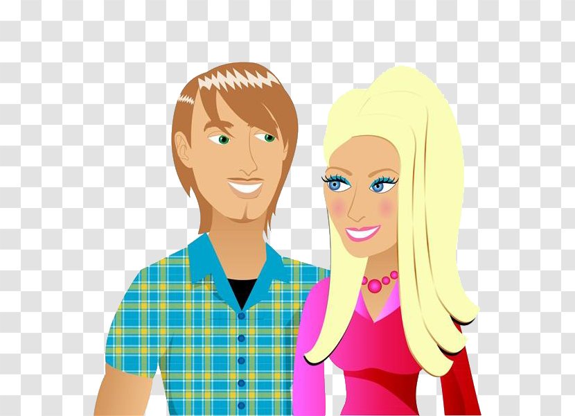 Royalty-free Stock Photography Illustration - Cartoon - Handsome Couple Transparent PNG