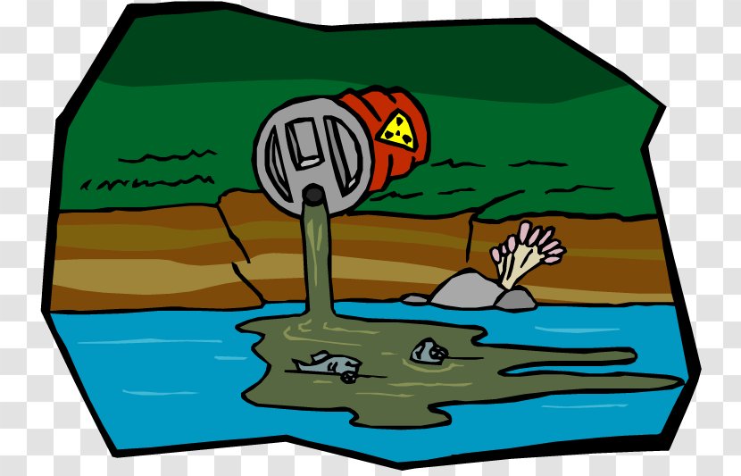 Clip Art Illustration Hazardous Waste Water Pollution - Green - River Transparent PNG