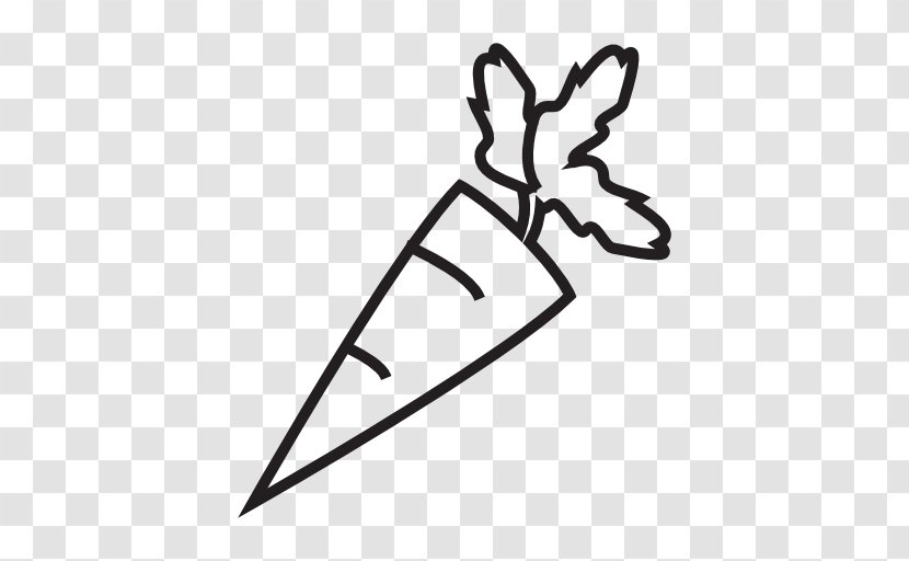 Carrot Food Clip Art - Black And White Transparent PNG
