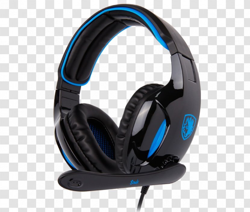 Headphones 7.1 Surround Sound Headset 賽德斯 - Gaming Blue Transparent PNG
