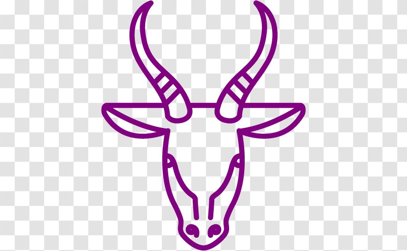 Gazelle - Purple - Drawing Transparent PNG