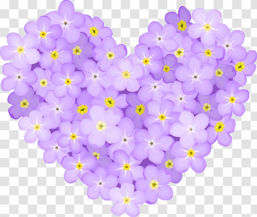 Heart Flower Royalty-free Clip Art - Photography - Forget Me Not Transparent PNG