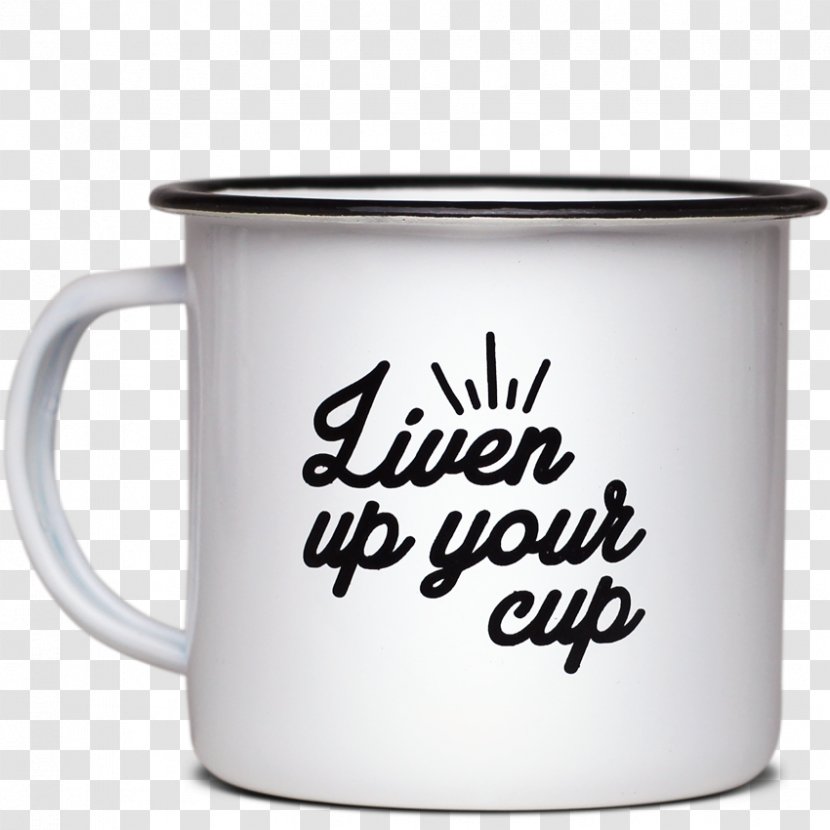 Coffee Cup Mug Vitreous Enamel Saucer - Instant Transparent PNG