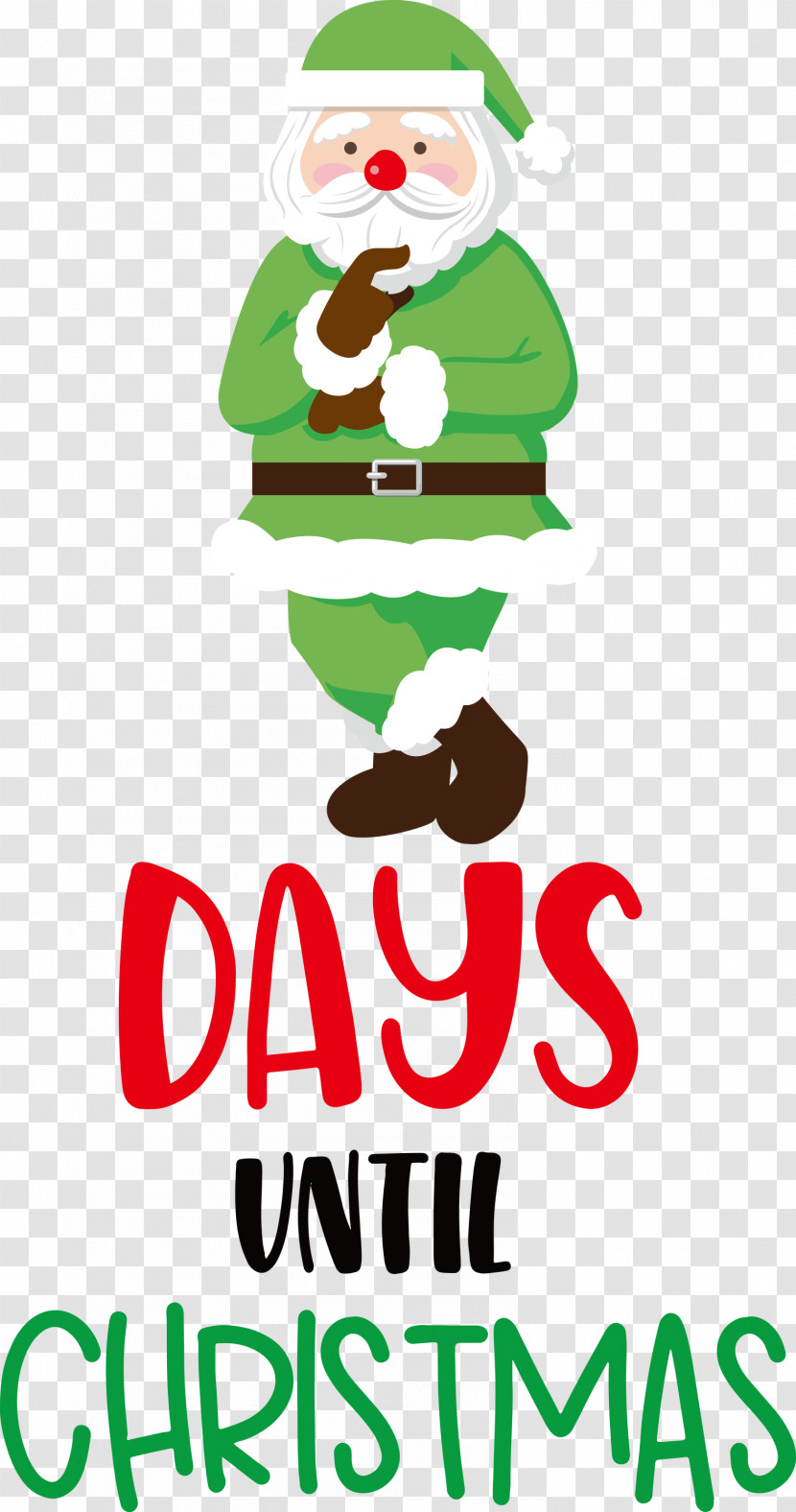 Days Until Christmas Christmas Santa Claus Transparent PNG