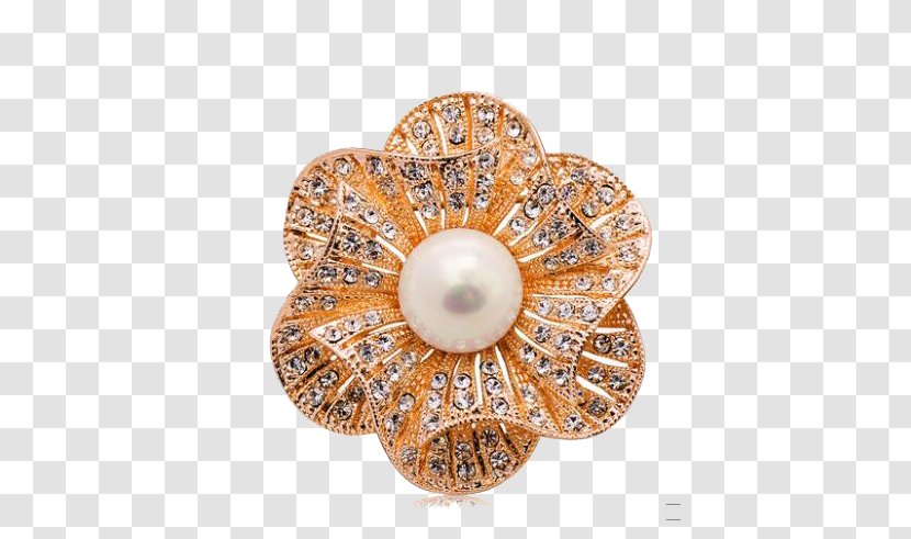 Brooch Diamond Download South Africa - Flower Transparent PNG