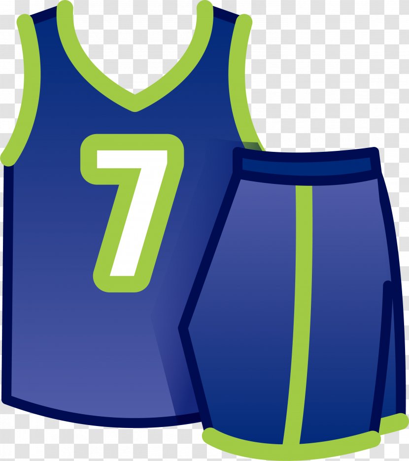 Cheerleading Uniform Jersey Basketball - Template - Blue Uniforms Transparent PNG