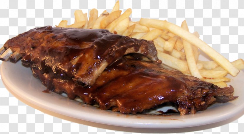 Buffalo Wing Ribs Barbecue Sauce Chicken - French Fries - Grilled Beef Steak Transparent PNG