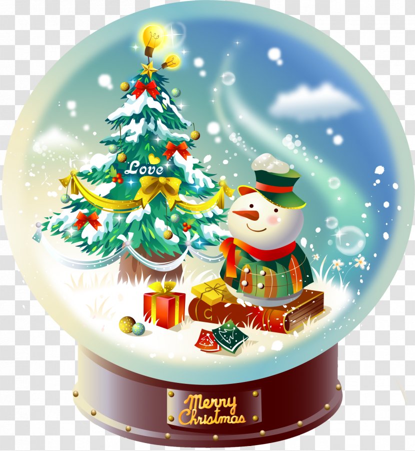Snow Globes Christmas Ornament Clip Art - Tree Transparent PNG