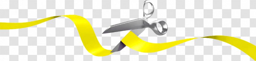 Opening Ceremony Ribbon Cutting Clip Art - Yellow - Grand Transparent PNG