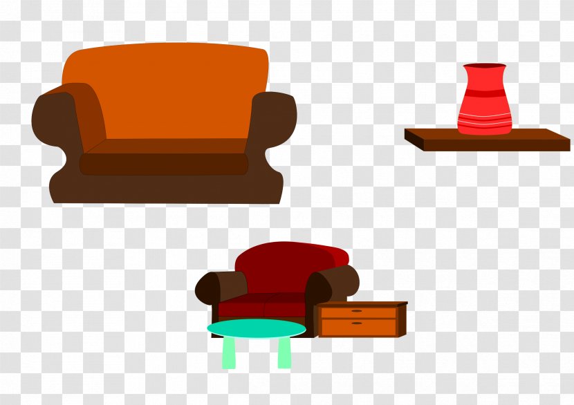 Table Furniture Chair Clip Art - Sofa Transparent PNG