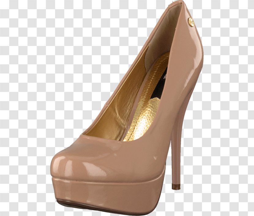 High-heeled Shoe Stiletto Heel Beige Court - Leather - Blink Transparent PNG