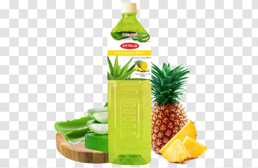 Juice Pineapple Granita Fruit Smoothie - Bromelain - Aloe Vera Pulp Transparent PNG