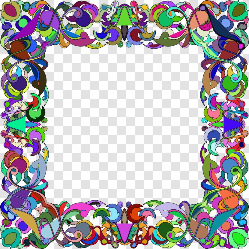 Picture Frames Clip Art - Petal - Colorful Frame Transparent PNG