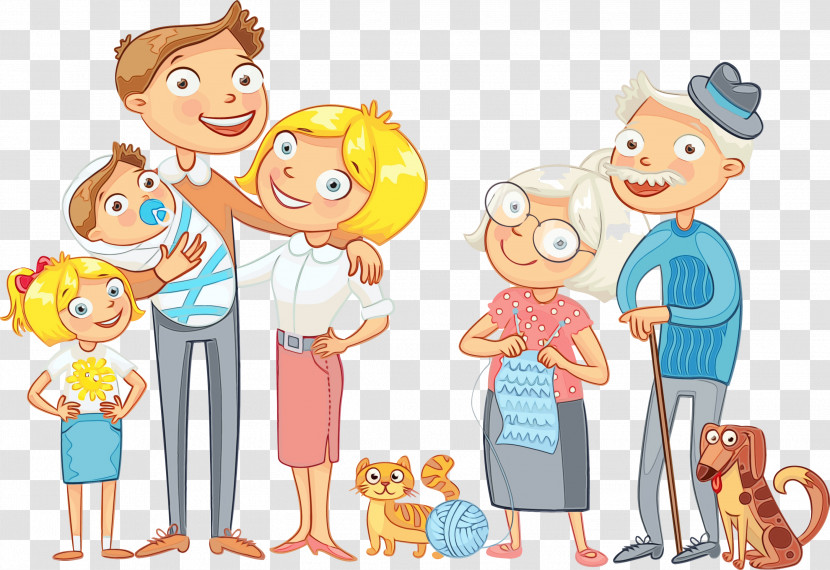 Cartoon Sharing Playing With Kids Child Transparent PNG