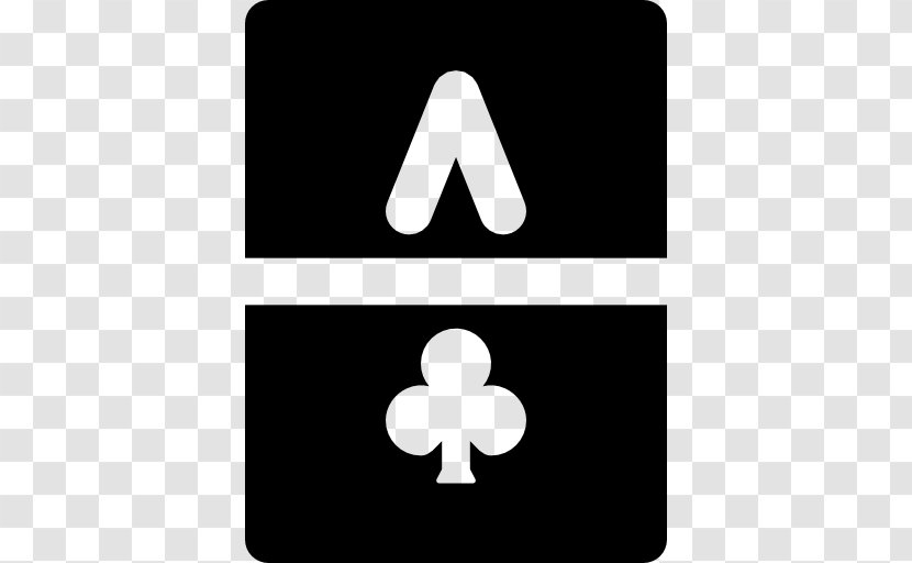 Logo Symbol Rectangle Font - Black And White - Ace Card Transparent PNG