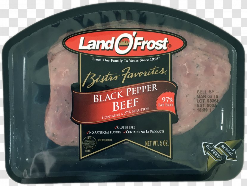 Ham Turkey Meat Bistro Black Forest - Animal Source Foods - Pepper Beef Transparent PNG
