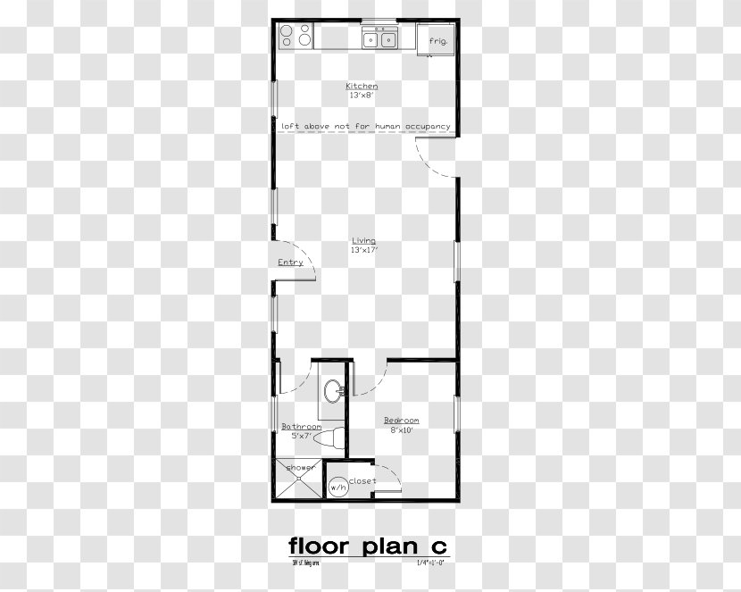 Floor Plan Log Cabin House - Schematic Transparent PNG