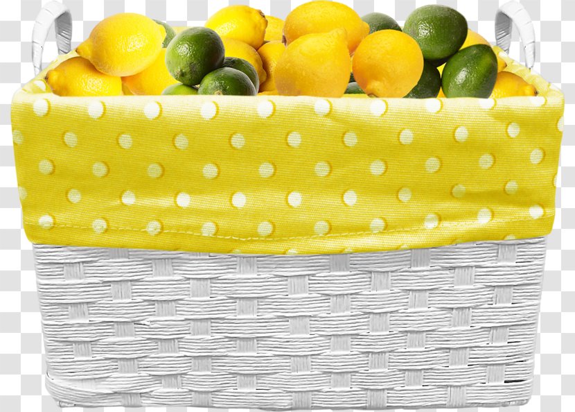 Fruit Drawing Image - Storage Basket - Lemon Transparent PNG