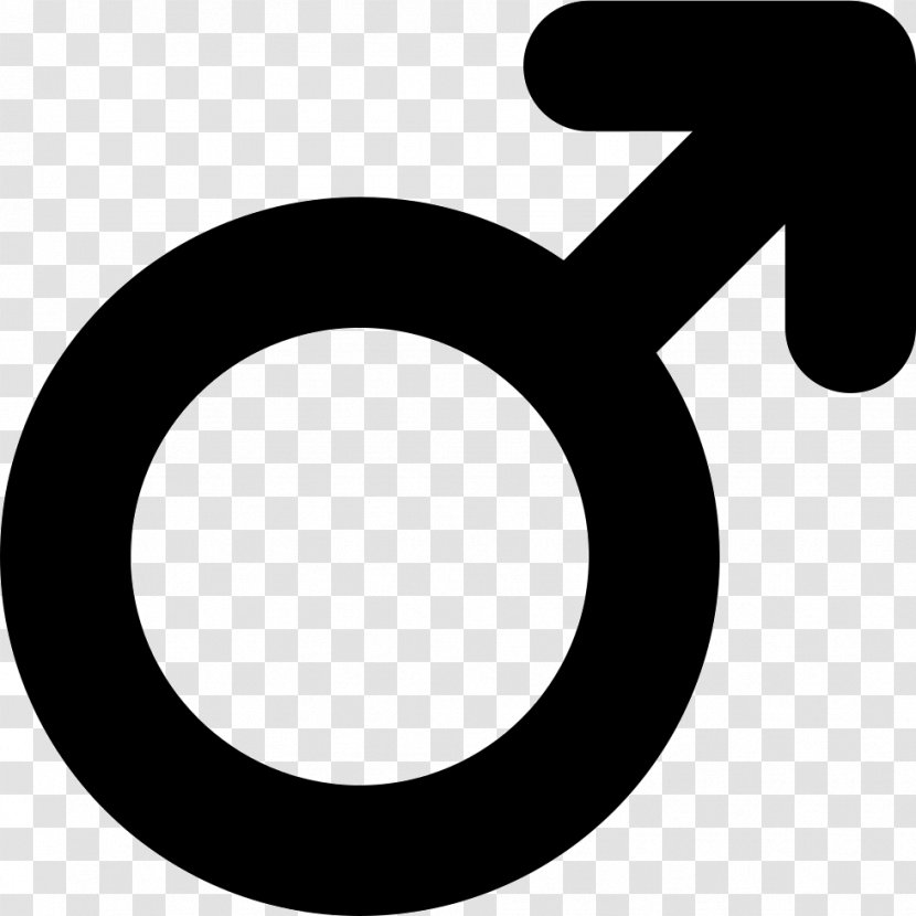 Gender Symbol Male Sign - Silhouette Transparent PNG