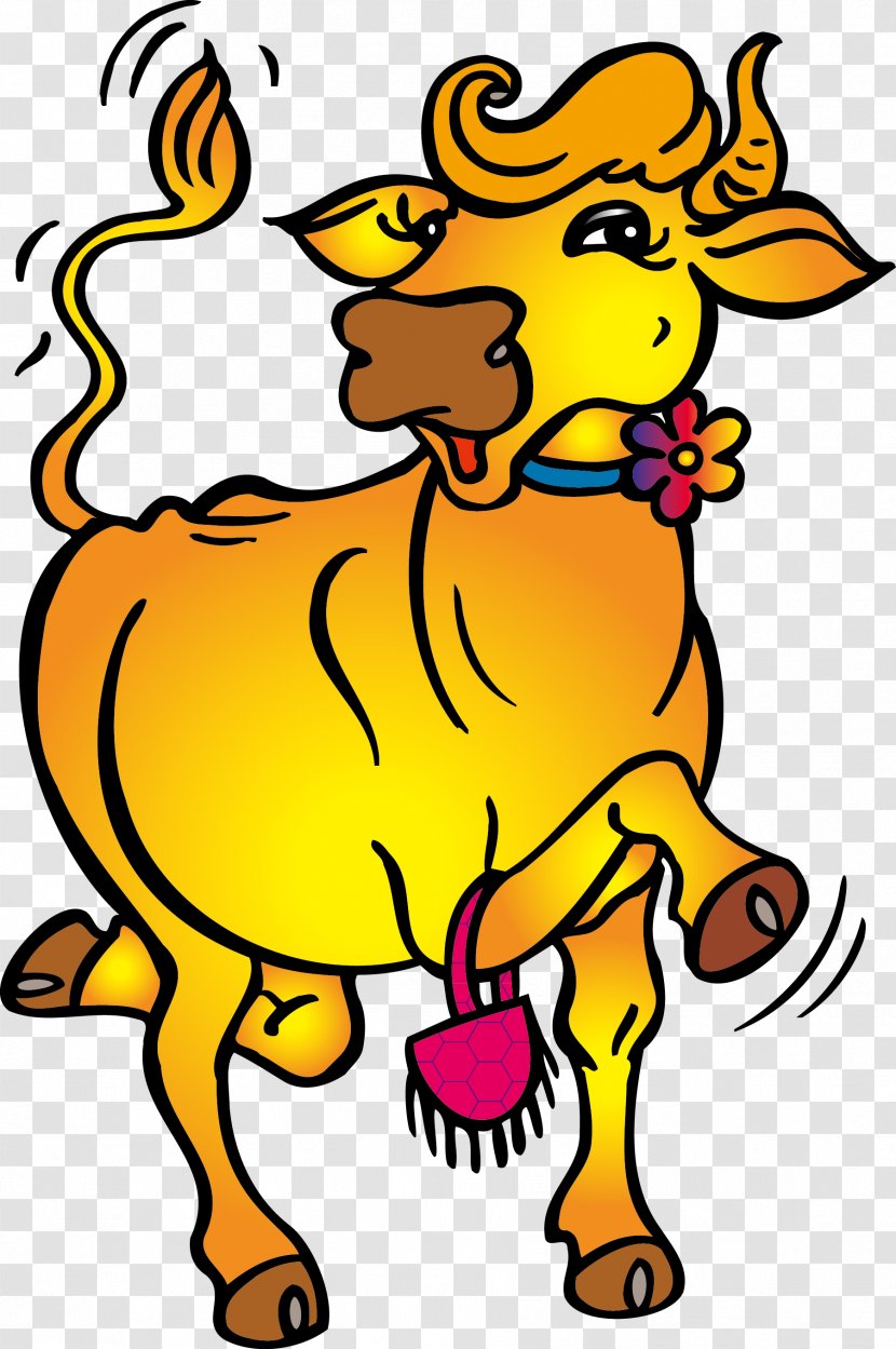 Cattle Cartoon Humour - Cow Vector Transparent PNG