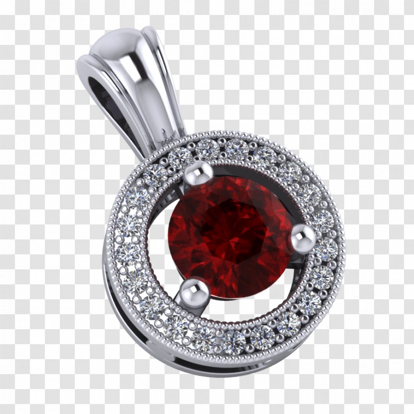 Pendant Gemstone Ruby Earring Necklace - Jewelry Image Transparent PNG