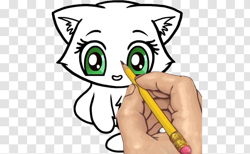 Cat Kitten Drawing Cuteness Sketch - Watercolor Transparent PNG