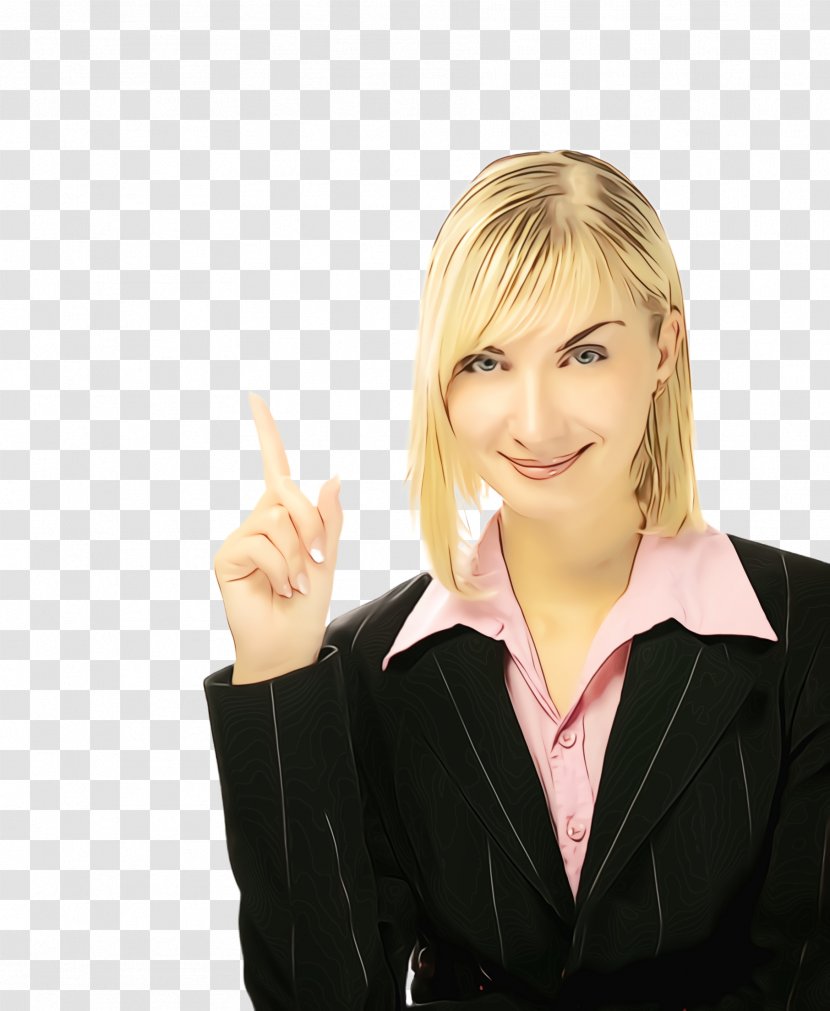 Hair Gesture Finger Blond Hand - Smile Employment Transparent PNG
