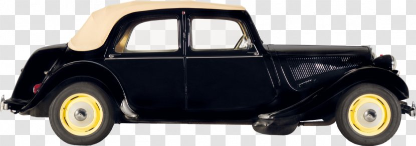 Antique Car Citroën Traction Avant Vintage - Motor Vehicle Transparent PNG