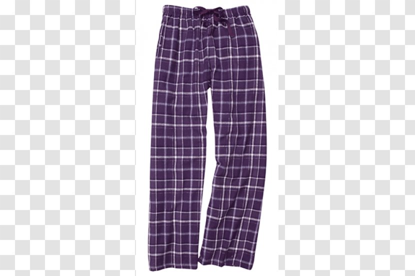 Tartan Pants Flannel Pajamas Clothing - Plaid Transparent PNG