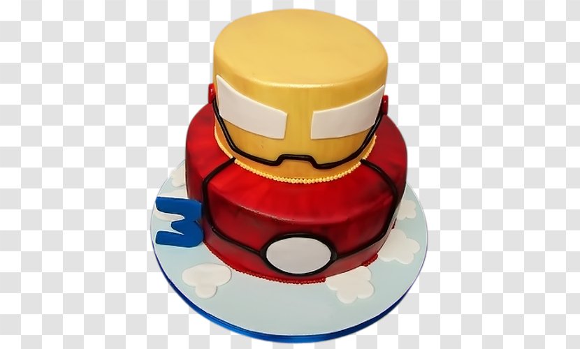 Iron Man Birthday Cake Torte Decorating - Pasteles Transparent PNG