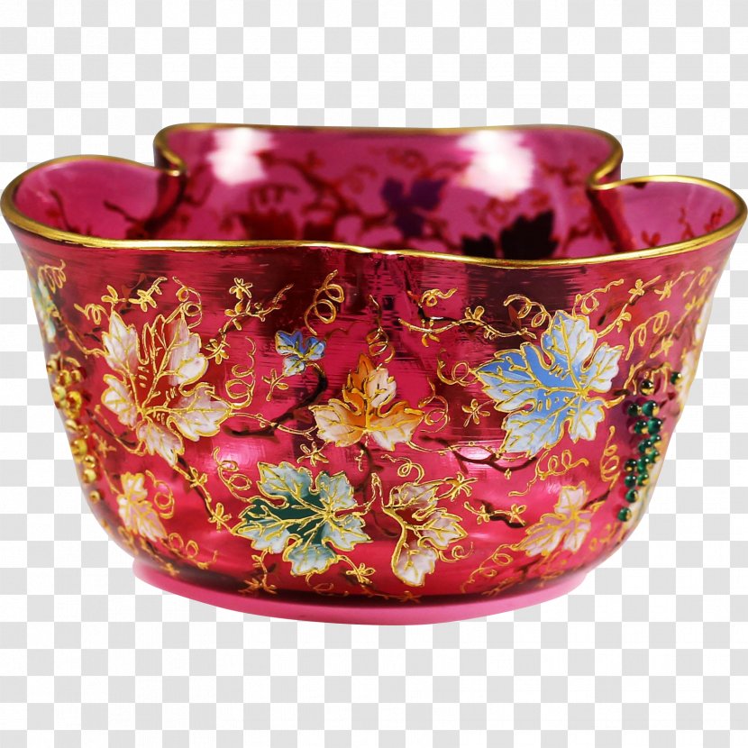 Flowerpot Magenta Tableware - Vase - Hand Painted Grapes Transparent PNG