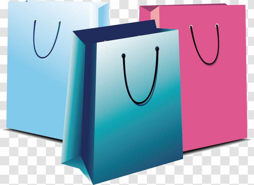 Paper Bag Shopping - Vecteur - Three Bags Transparent PNG