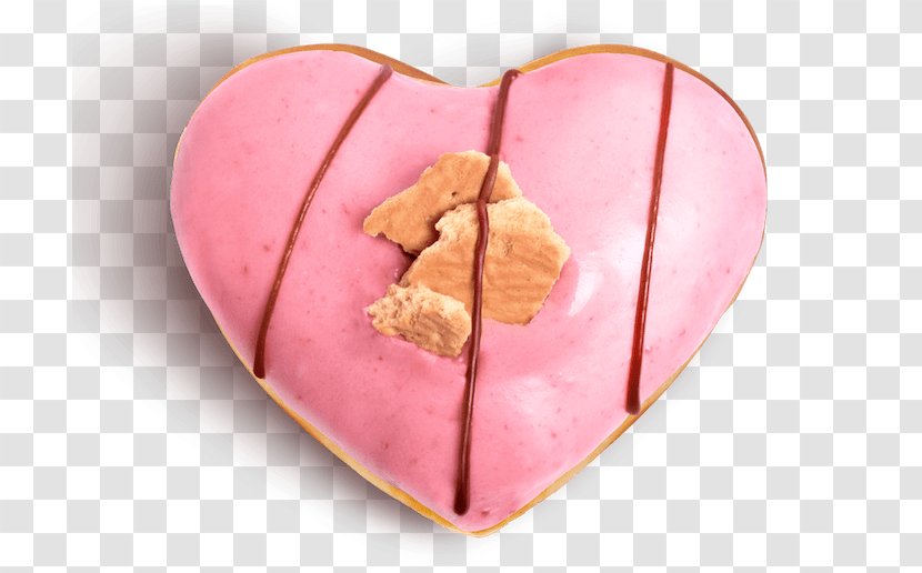 Donuts Krispy Kreme Heart Dozen Tu Foto - Pink Transparent PNG