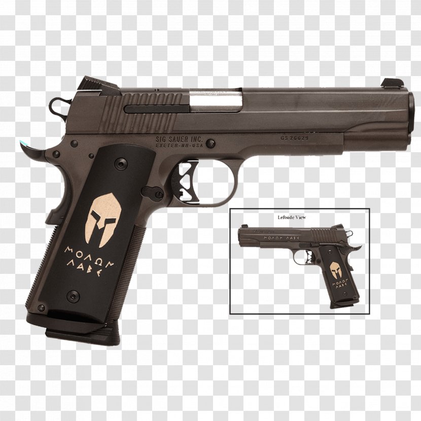 SIG Sauer 1911 .45 ACP M1911 Pistol Firearm - Ranged Weapon Transparent PNG