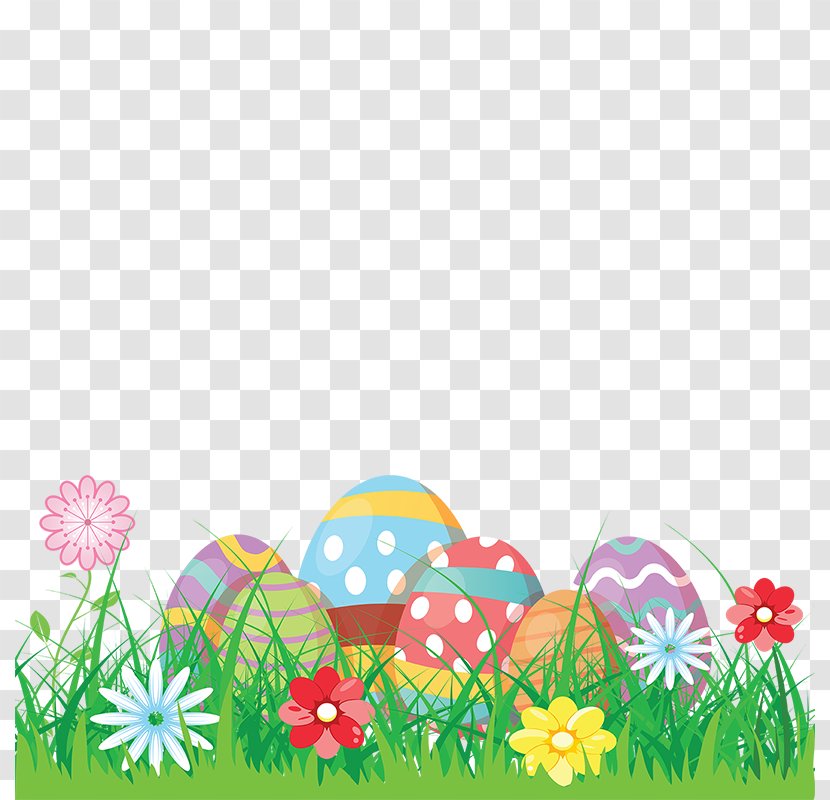 Petal Floral Design Pattern - Meadow - Colorful Easter Eggs Grass Flowers Vector Transparent PNG