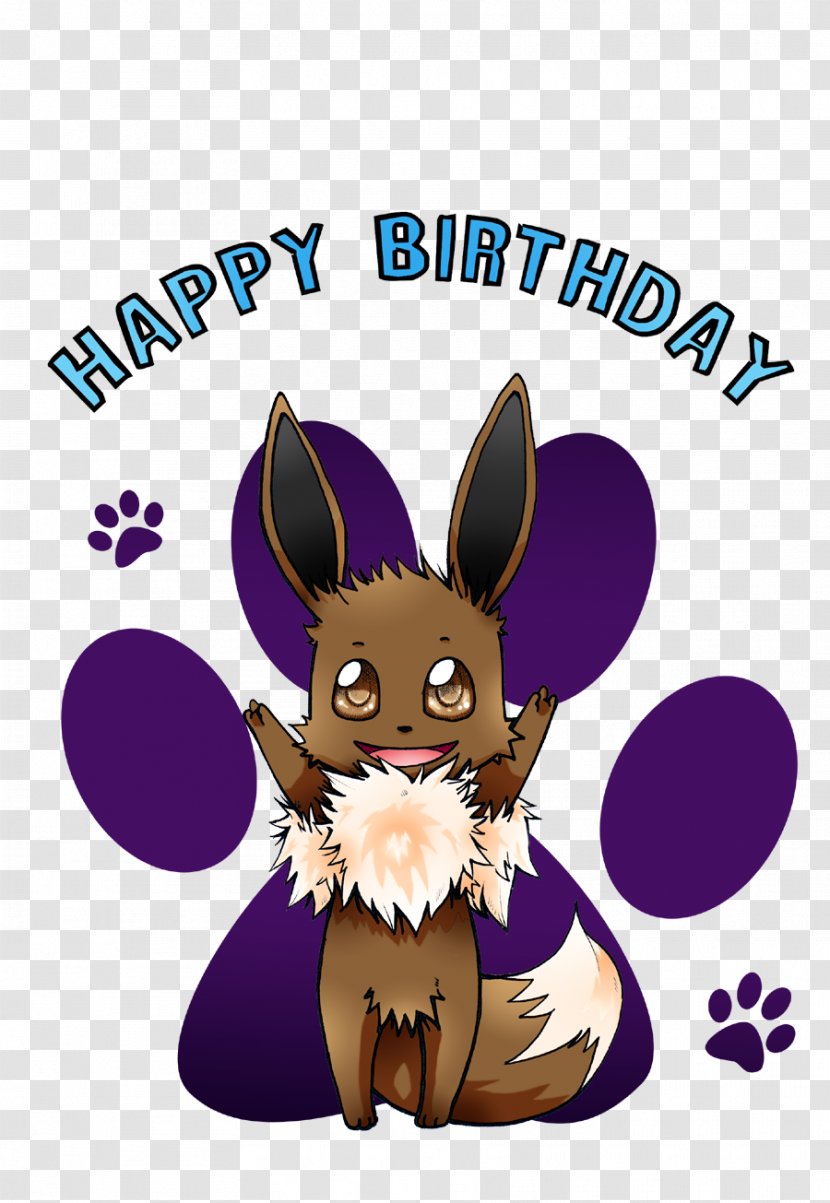 Eevee Birthday Cake Happy To You Domestic Rabbit - Happy; Vector Transparent PNG