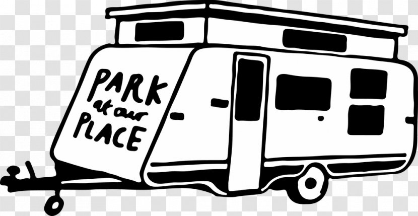 Campervans Clip Art Caravan Park Camping - Automotive Design - Campsite Transparent PNG