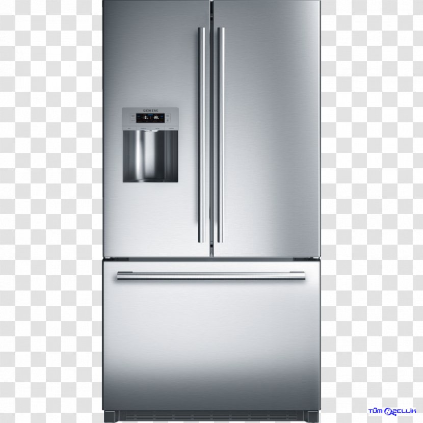Bosch 800 Series 26 Cu. Ft. Stainless French Door Refrigerator Home Appliance B26FT80SNS Frigidaire Gallery FGHB2866P Transparent PNG