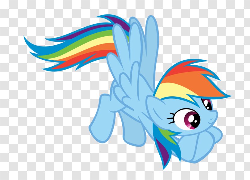 Horse Rainbow Dash Feather Clip Art - Cartoon Transparent PNG