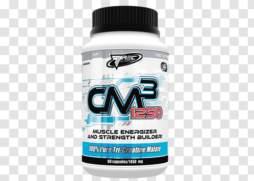 Dietary Supplement Trec Nutrition Cm3 1250 90 Caps Creatine Gainer - Muscle Fitness Transparent PNG