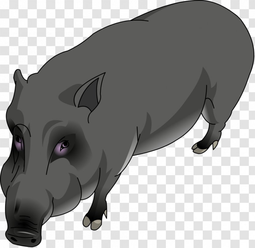 Cartoon Drawing - Fauna - Boar Pattern Transparent PNG